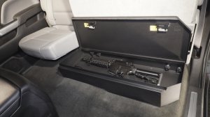 Chevrolet Silverado 2500HD Underseat Lockbox - Rear 60% Bench Seat - Tuffy Products - 2/3 Length with Keyed Lock - Black - `07-`19